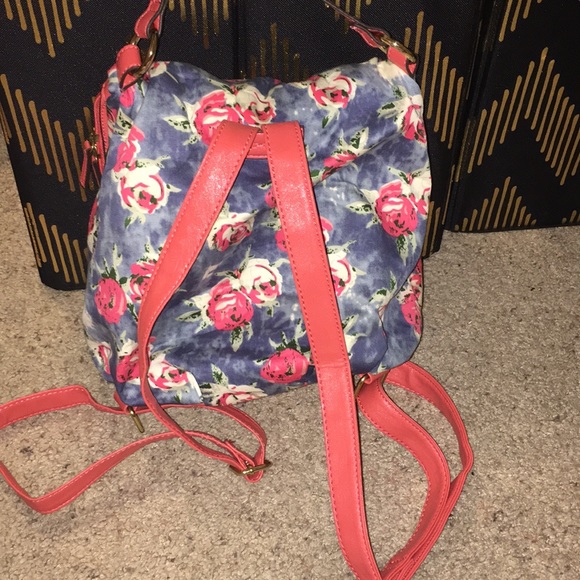 Floral Backpack Handbag - Picture 3 of 6